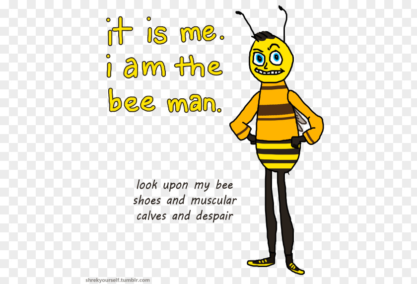 Jerry Seinfeld Honey Bee Insect Smiley Human Behavior PNG
