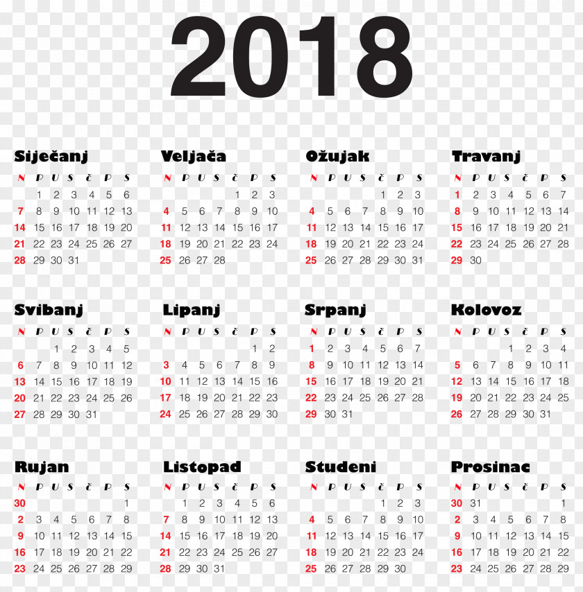 September 2018 0 Calendar New Year's Day PNG