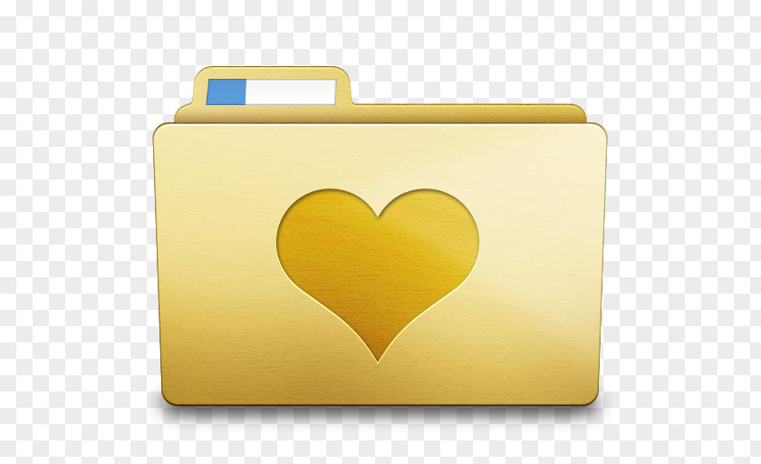 Folders Rectangle Gold PNG