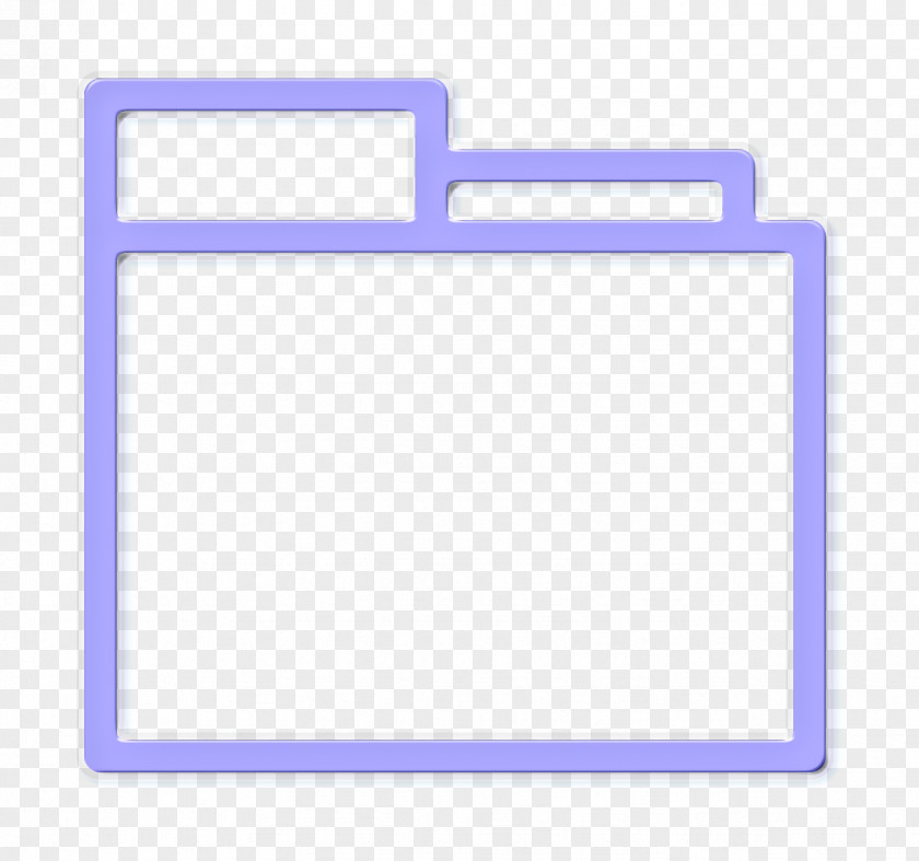 Rectangle Ui Icon App Essential Folder PNG