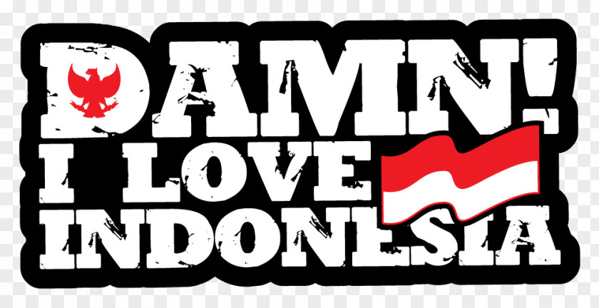 T-shirt Damn! I Love Indonesia Distro Retail Business PNG