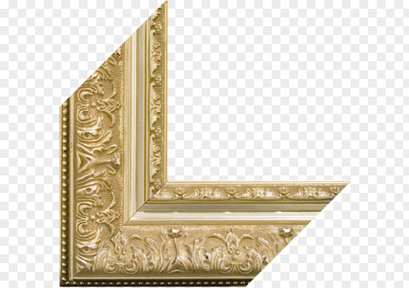 Angle 01504 Rectangle Brass Picture Frames PNG