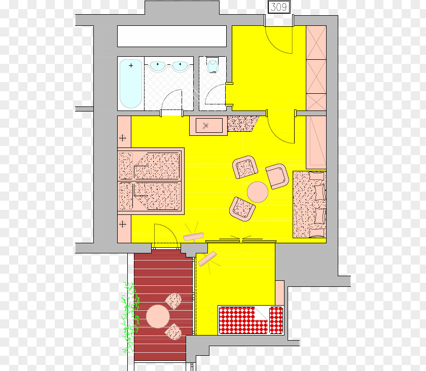 Family Floor Plan AktivHotel Veronika**** Room Suite PNG