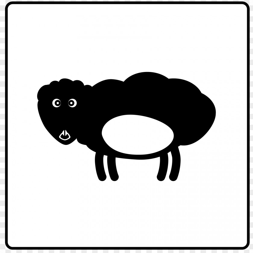 Sheep Character Fiction Animal Line Clip Art PNG