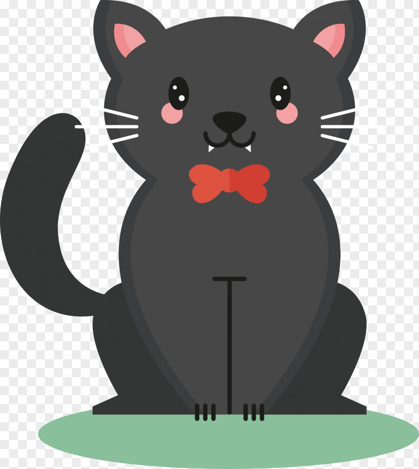 Vector Black Cat Whiskers Clip Art PNG