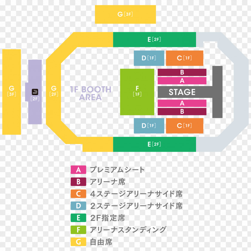 Vip Ticket Tokyo Girls Collection Brand Seat Map Product Design PNG
