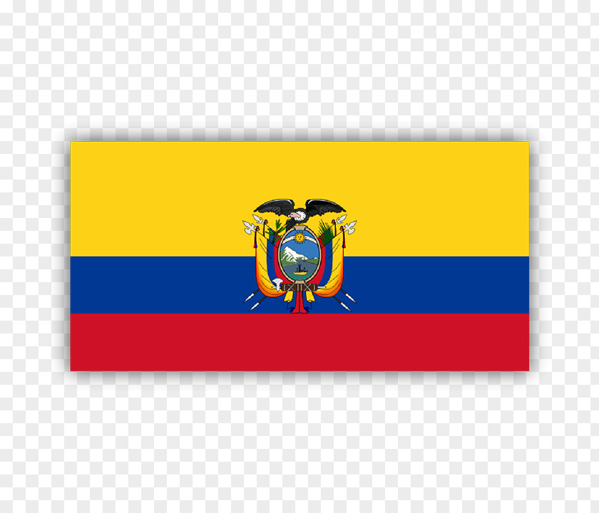 Waterproof Flower Flag Of Ecuador National Coat Arms PNG