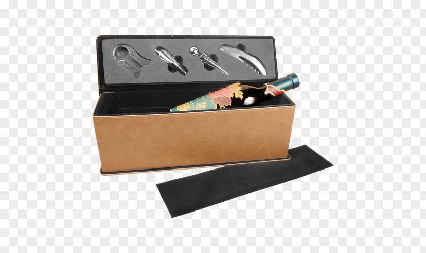 Wine Box Engraving Leather PNG
