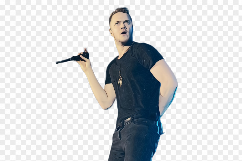 Elbow Gesture Singing Cartoon PNG