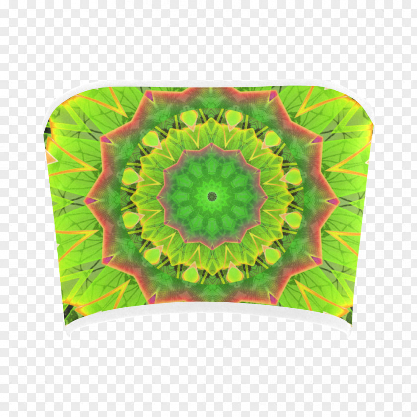 Golden Umbrella Leaf Green Organism Mandala Business Cards PNG
