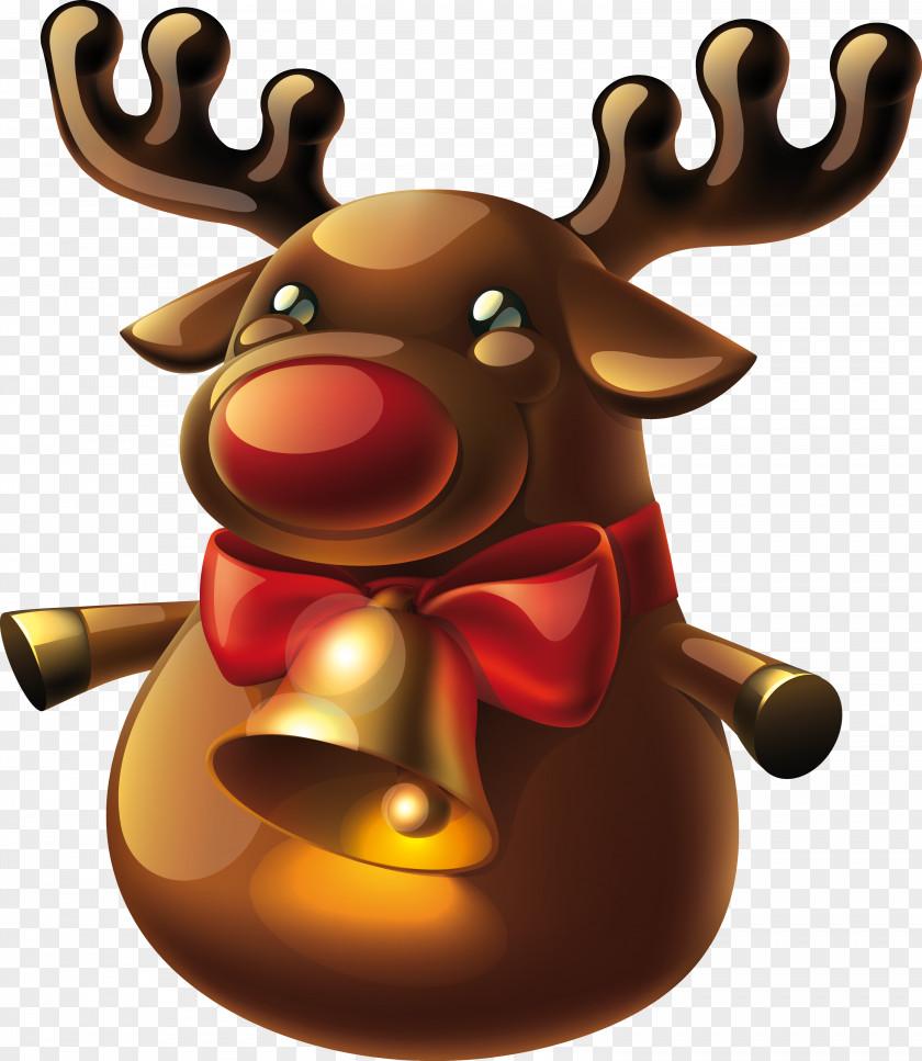 Gudi Reindeer Elk Santa Claus Moose PNG