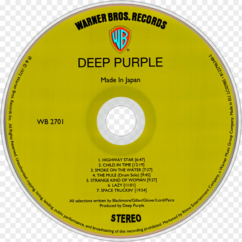 MADE IN JAPAN Compact Disc Deep Purple Concerto For Group And Orchestra Made In Japan Album PNG