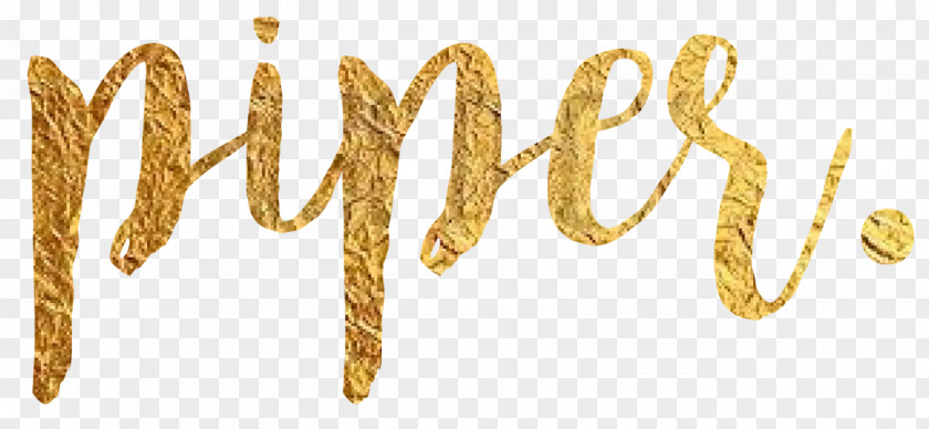 Piper Excelsum Gold Font PNG