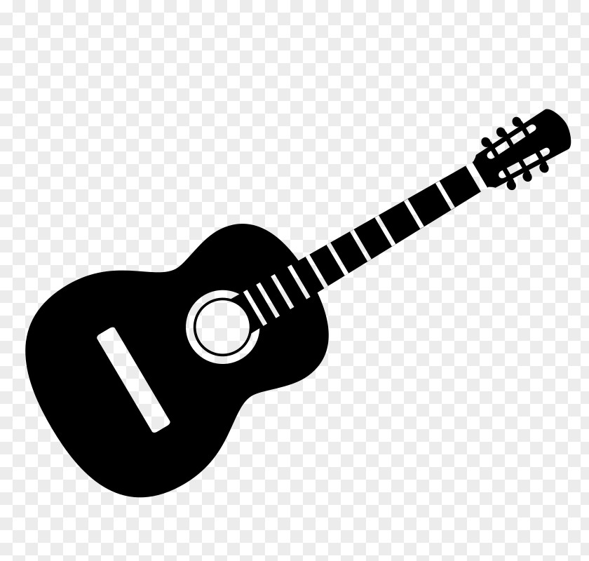 Rock Band Live Performances Vector Silhouettes Acoustic Guitar Gibson Flying V Electric Clip Art PNG