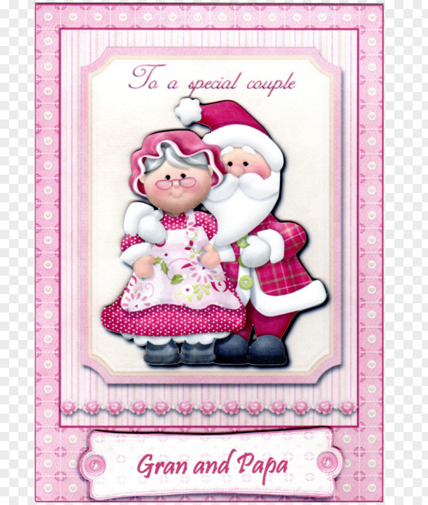 Santa Claus Christmas Ornament Mrs. Greeting & Note Cards PNG