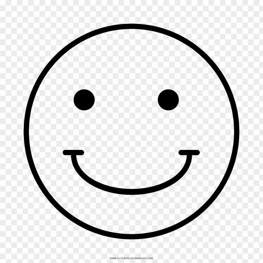Smiley Line Art Drawing Coloring Book PNG