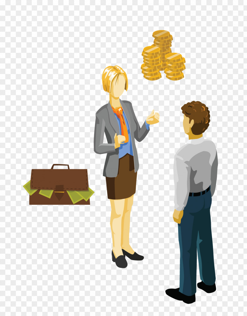 Vector Business People Drawing Cartoon Euclidean Illustration PNG