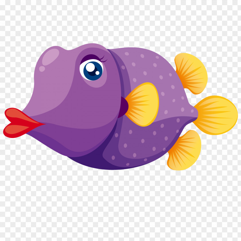 Cartoon Red Lips Fish Clip Art PNG