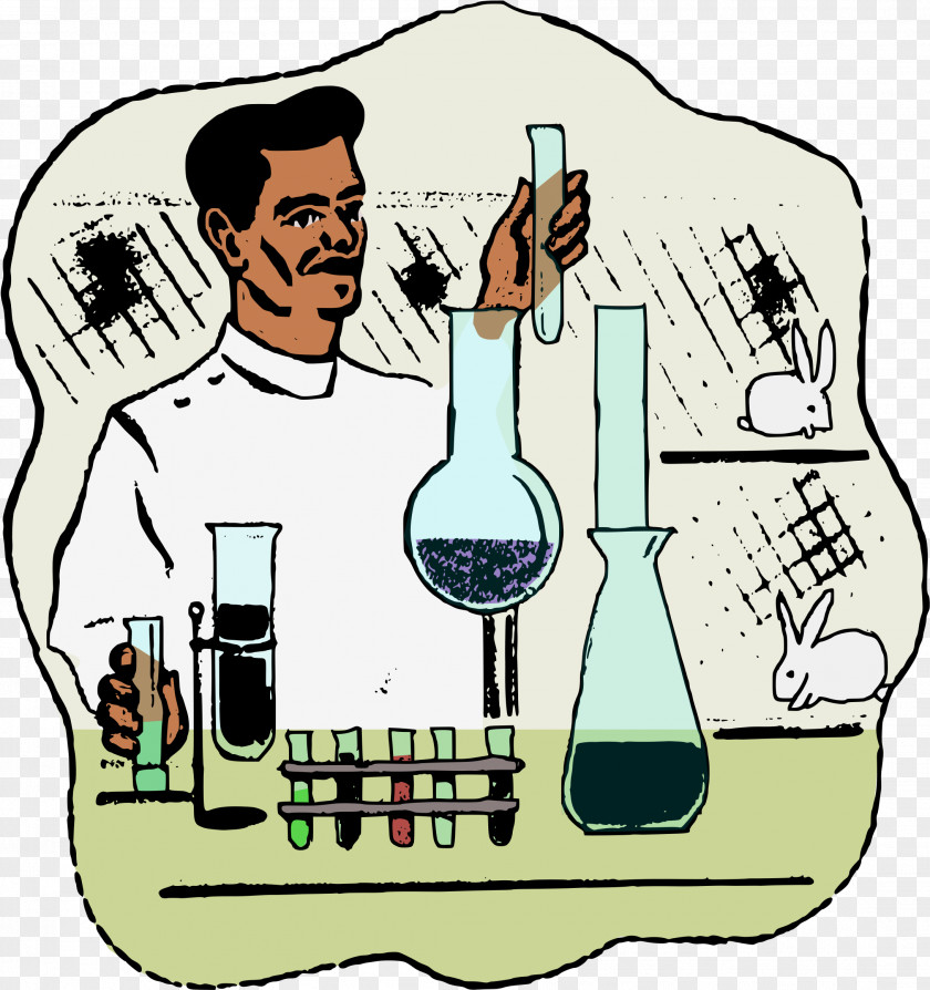 Chemical Engineer Laboratory Equipment Beaker Cartoon PNG