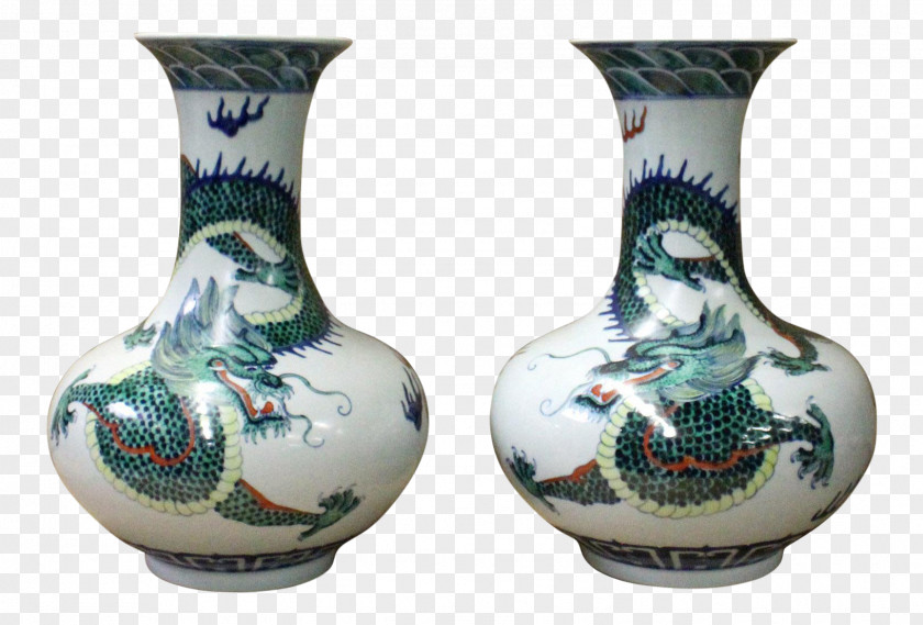 Porcelain Vase Ceramic Blue And White Pottery China PNG