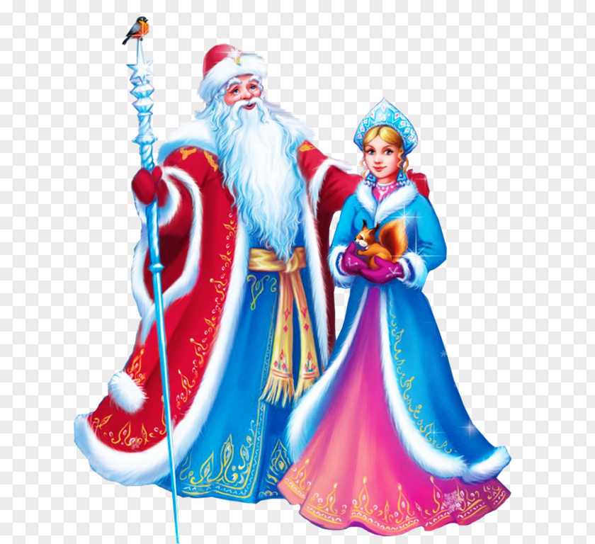 RUSSIA 2018 Ded Moroz Snegurochka New Year Ziuzia Grandfather PNG