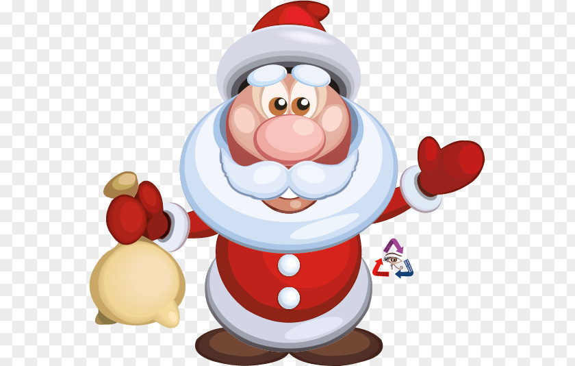 Santa Claus Cartoon Christmas Ornament PNG
