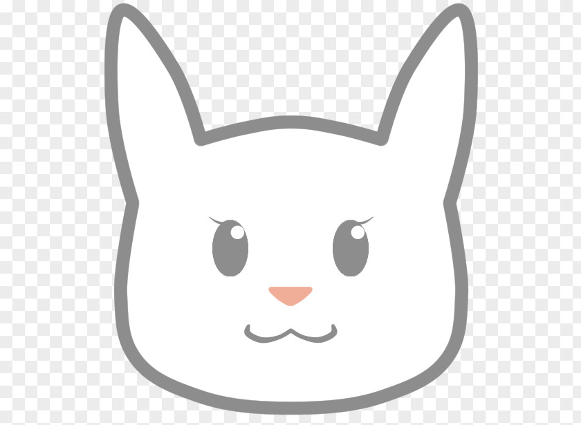 Bunny Mi Whiskers Kitten Snout White Clip Art PNG
