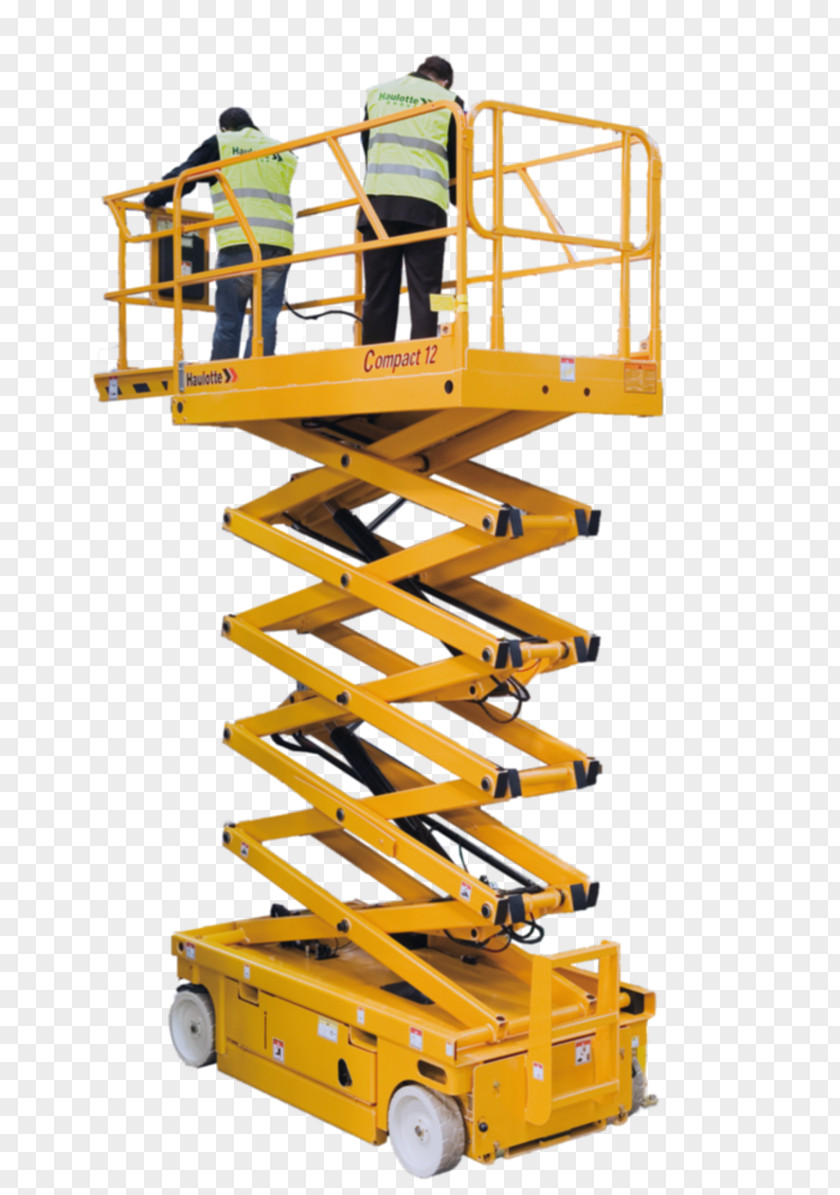 Ciseaux Elevator Aerial Work Platform Architectural Engineering Haulotte Genie PNG