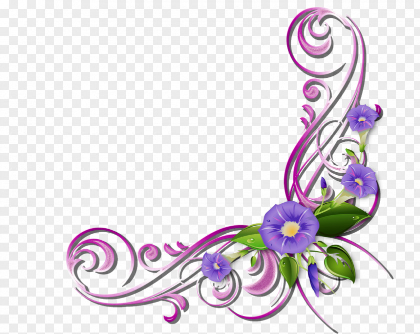 Ornament Flower Violet Purple Lilac Clip Art Plant PNG