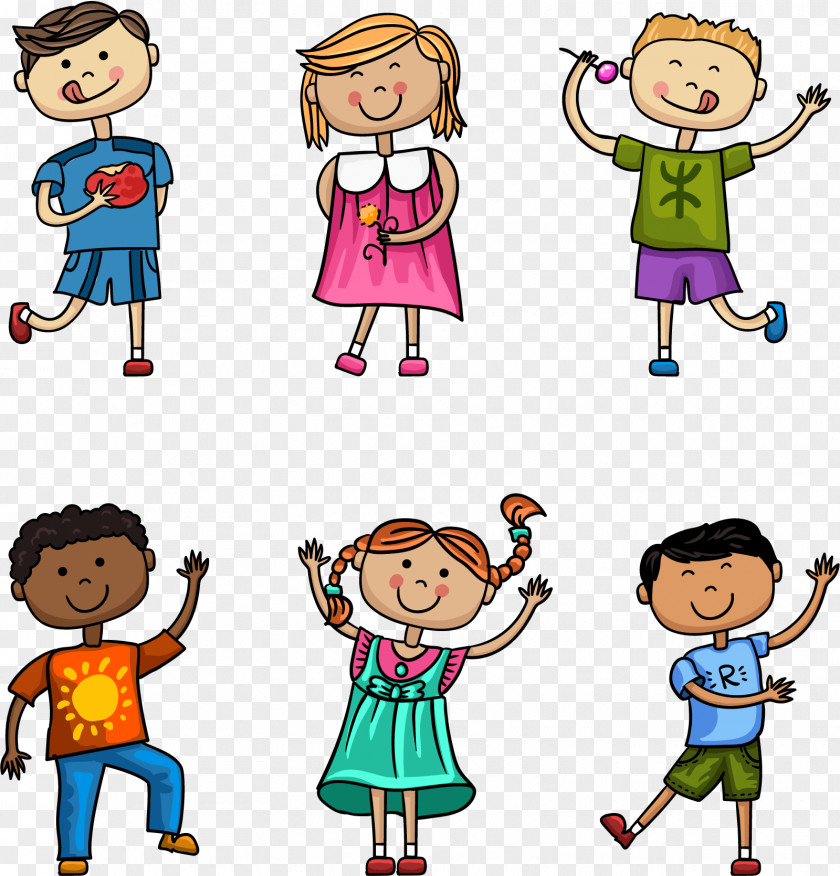 Vector Happy Children Child Illustration PNG