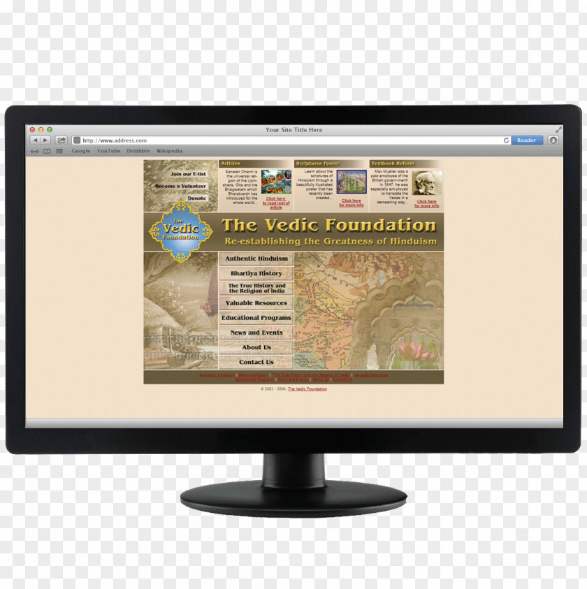 Vedic Computer Monitors Web Page Content Multimedia PNG