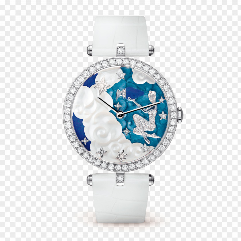 Watch Van Cleef & Arpels Strap Jewellery Clock PNG