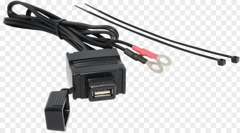 Motorcycle Battery Charger AC Power Plugs And Sockets USB Electrical Connector PNG