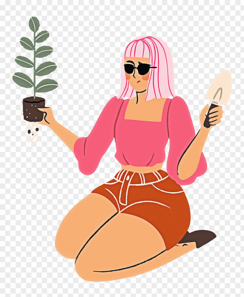 Planting Woman Garden PNG