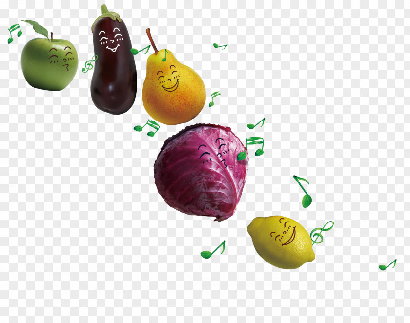 Singing Fruit And Vegetables Vegetable Auglis PNG