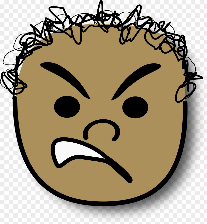 Angry Vector Laughter Hair Clip Art PNG