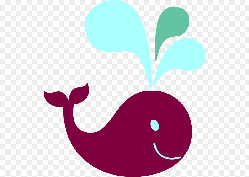 Cute Whale Clip Art PNG