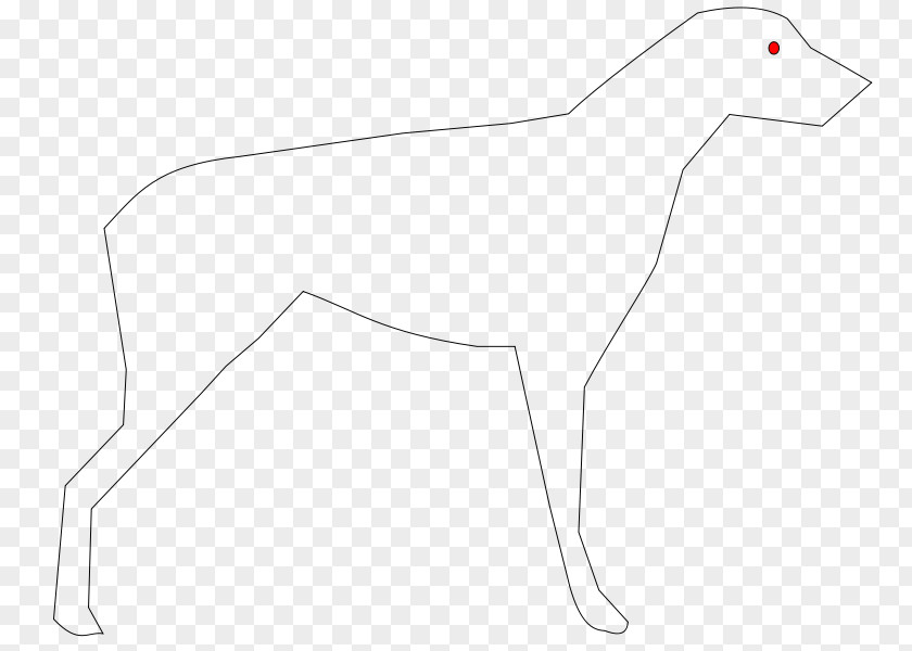 Dog Breed Line Art White Clip PNG