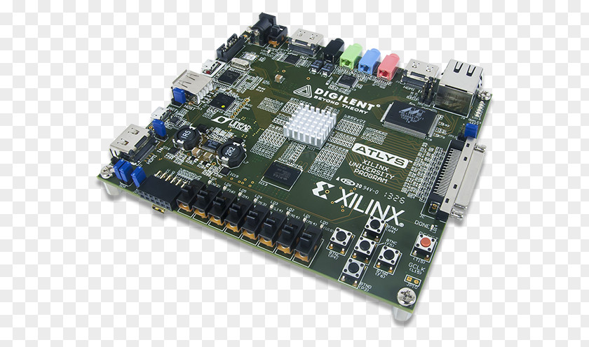 Logic Board Field-programmable Gate Array Xilinx Atmel AVR Microcontrollers Electronics PNG