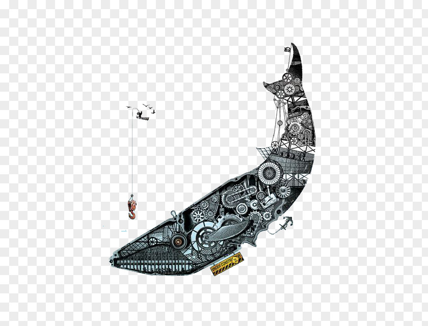 Mechanical Whale La Mxe9canique Du Cu0153ur Balaenidae Mechanics Illustration PNG