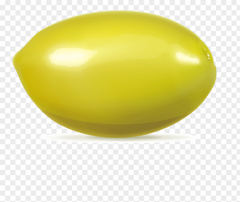 Olive Head Like Hand Painted Beautifully Yellow Fruit PNG