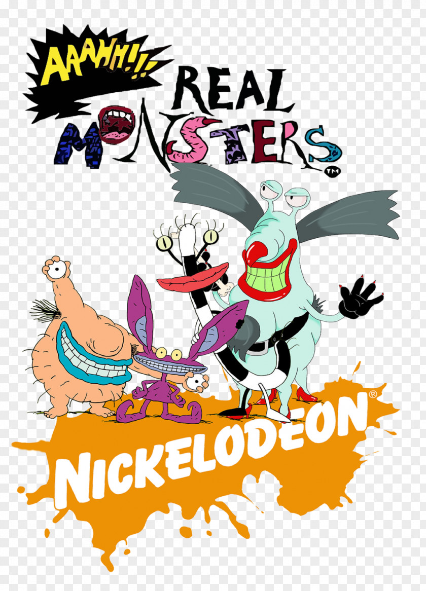REAL Monster Cartoon Fan Art Graphic Design Nickelodeon PNG