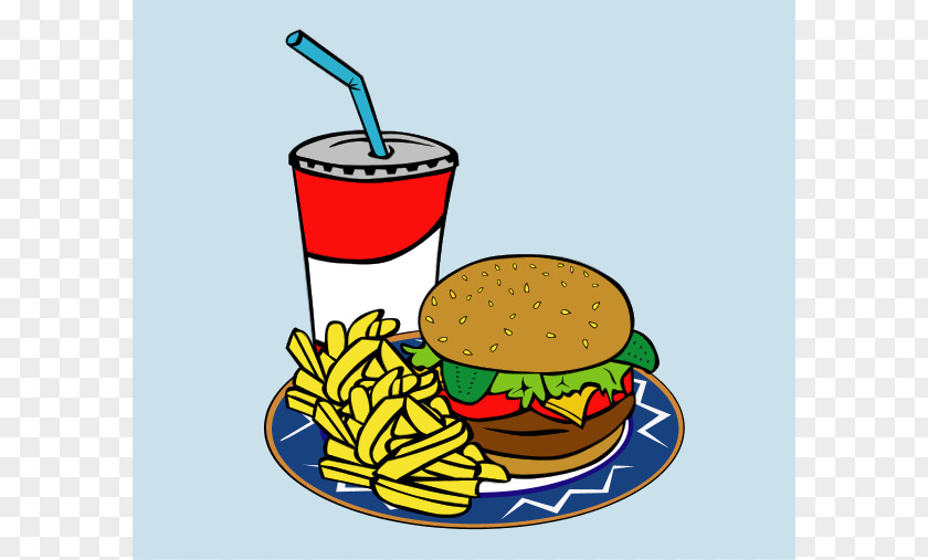 Soft Drink Cliparts Fast Food French Fries Junk Cheeseburger Clip Art PNG