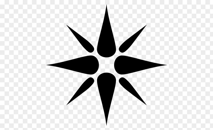 Spike Star Polygon T-shirt Night Sky Snowflake PNG