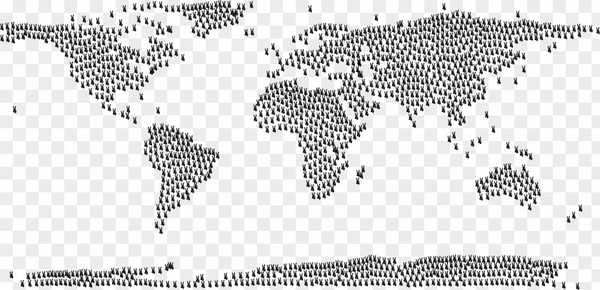Wall Map World Projection Equirectangular PNG