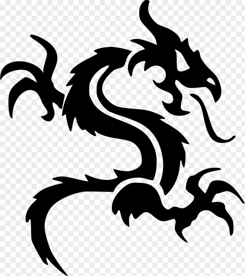 Dragon Drawing Tattoo Visual Arts Clip Art PNG