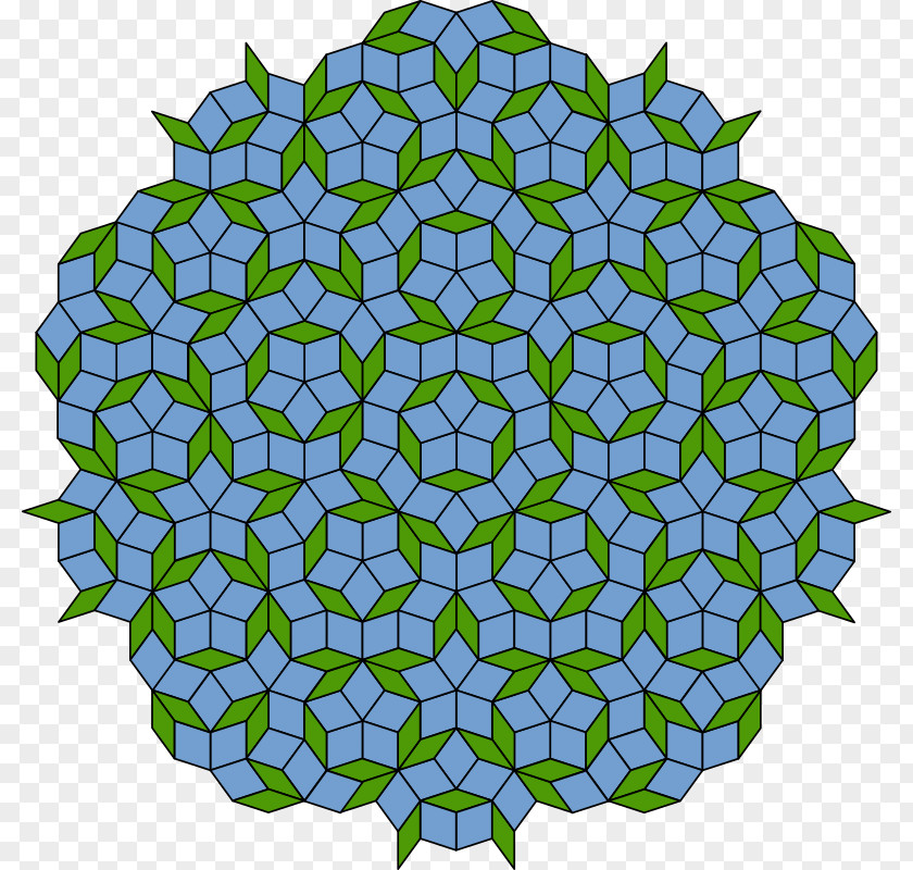 Flower Clipart Penrose Tiling Aperiodic Tessellation Physicist Set Of Prototiles PNG