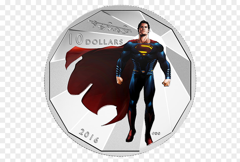 Mint Superman Batman Silver Coin PNG
