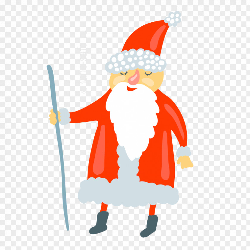 Six Ded Moroz Santa Claus Christmas Clip Art PNG