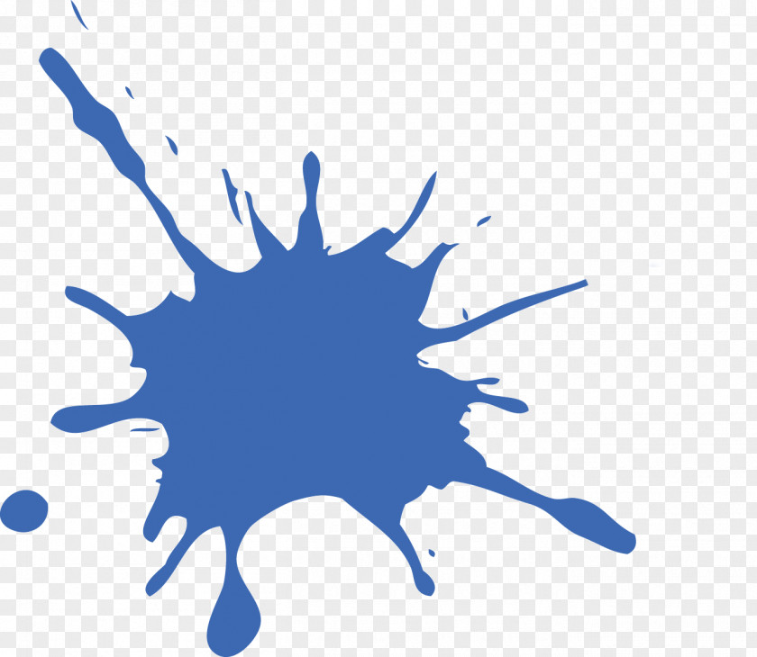 Blue Splat Paintball Drawing Clip Art PNG